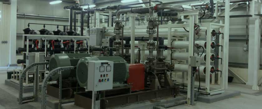 What are the processes involved in a water treatment plant?