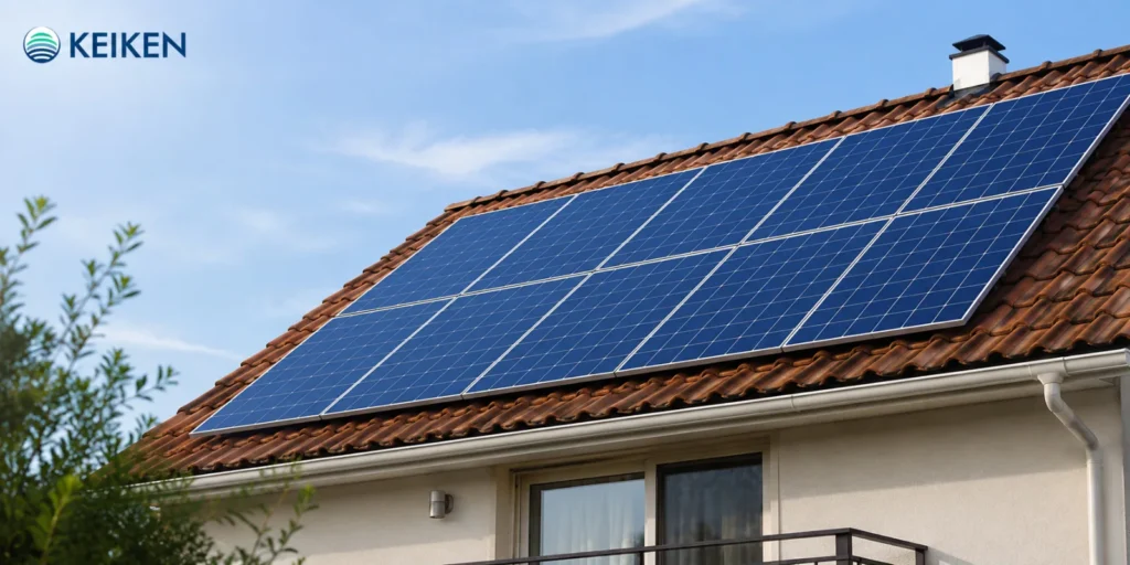 Cubierta de vivienda preparada para instalar paneles solares