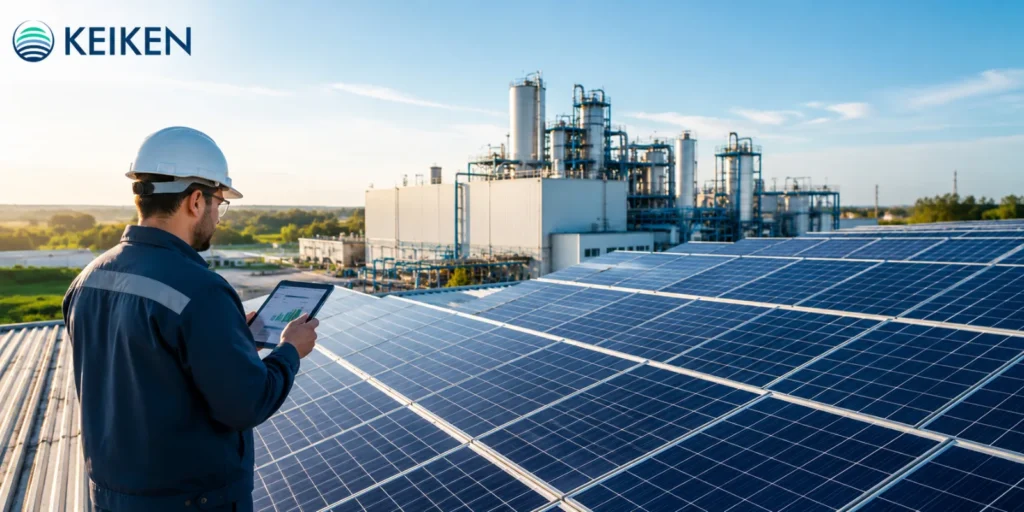 Instalación de autoconsumo solar en funcionamiento
